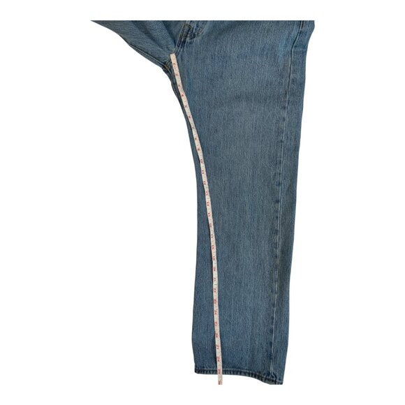 Levi's 501 Jeans Mens 34x29 Blue Denim Straight Leg Button Fly Western Preppy - Picture 9 of 9